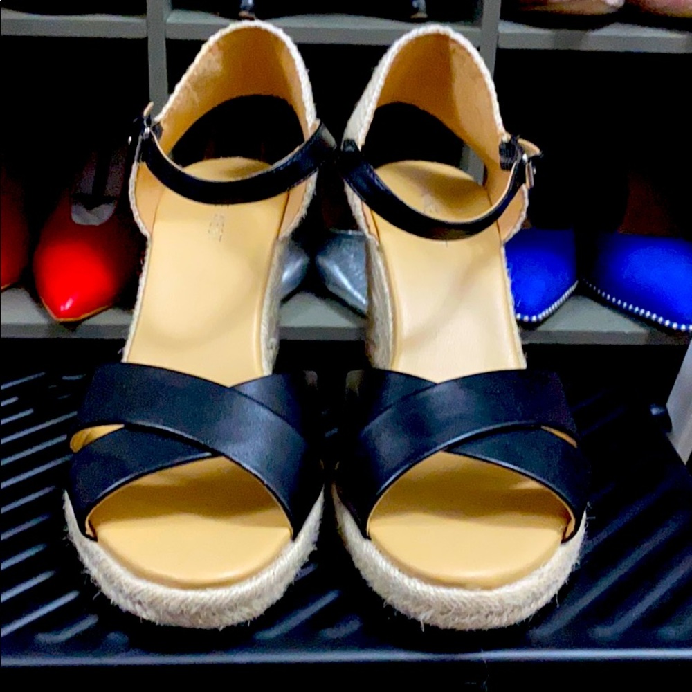 Nine West Black Wedges
